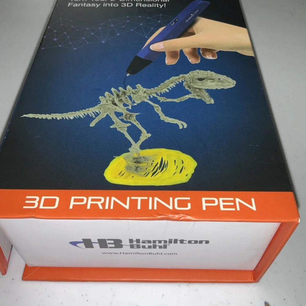 HamiltonBuhl 3D Magic Pen 3D‎ Printing Pen Pink Drawing Lettering Crafter Tool